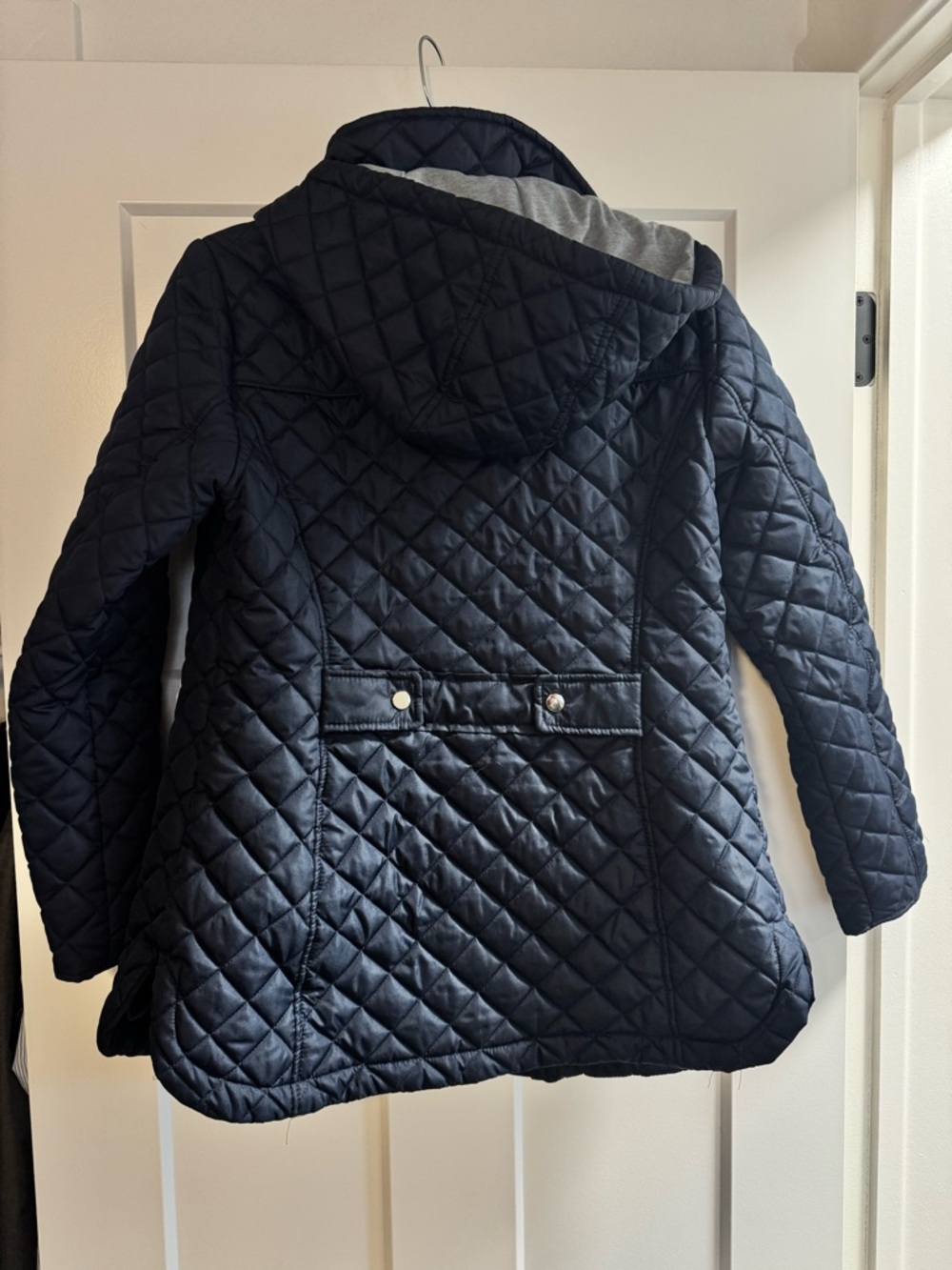 Jones New York Quilted Black Diamond-Pattern Puffer Jacket - Picture 3 of 3